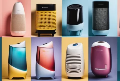 The featured image should contain a variety of mini dehumidifiers from different brands