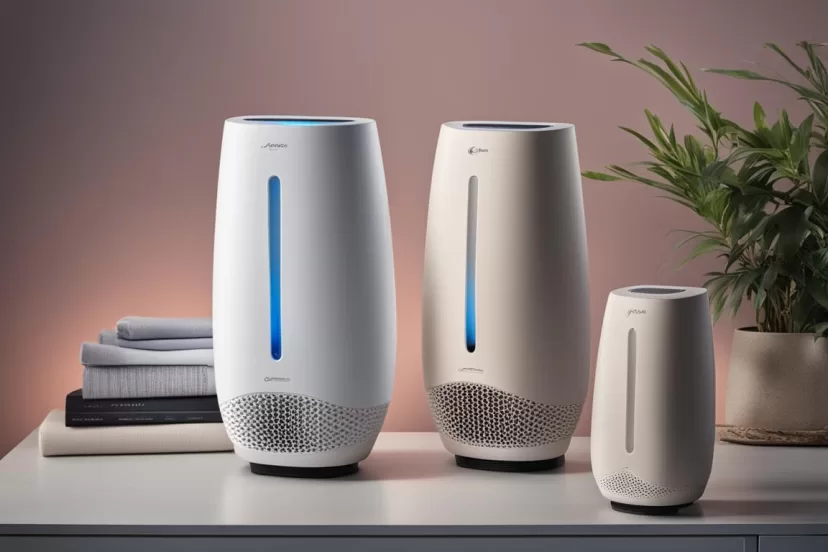 The featured image should contain a collage of the top 5 plug-in air purifiers mentioned in the arti